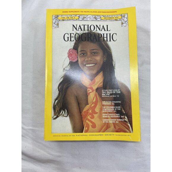 Nat Geo Mags Jul–Dec 1974 Vtg Lot Slipcvr Nature Travel Decor School - Picture 9 of 16